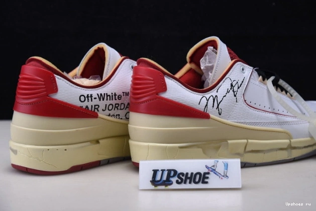 2 Low Air Red DJ4375-106 White Jordan O-W Retro SP 0814